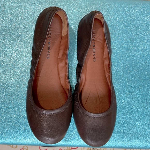Lucky Brand Shoes - Lucky Brand, flexible, Chocolate Brown Emmie Ballet Flats. NWOT Women’s size 8.5